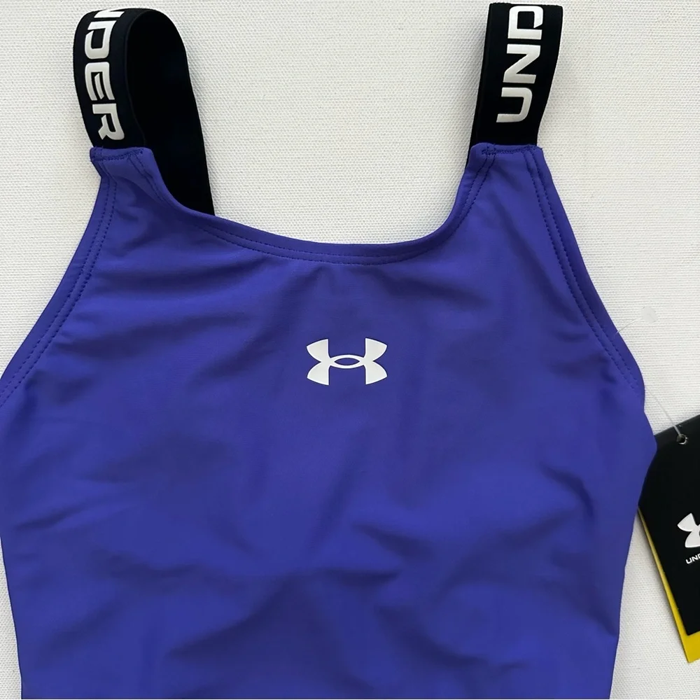 Under Armour Girls Royal Purple One Piece Swimsuit Size 5